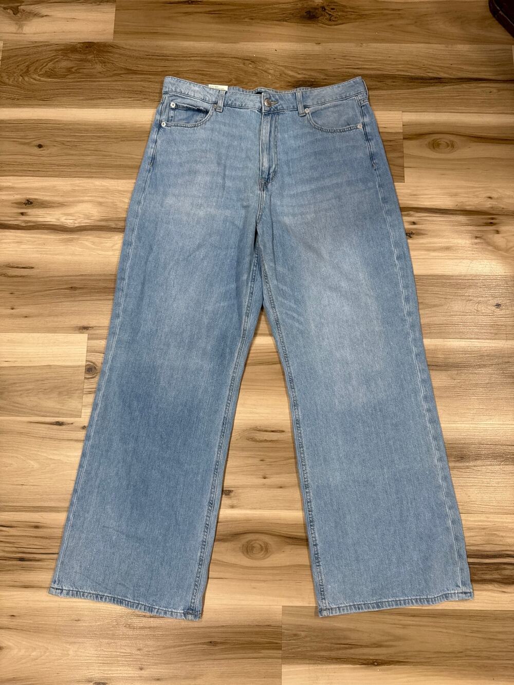 Aeropostale High Rise Wide Leg Light Blue Jeans Women's Size 16